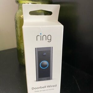 Ring Wired Doorbell with Black and Blue Design